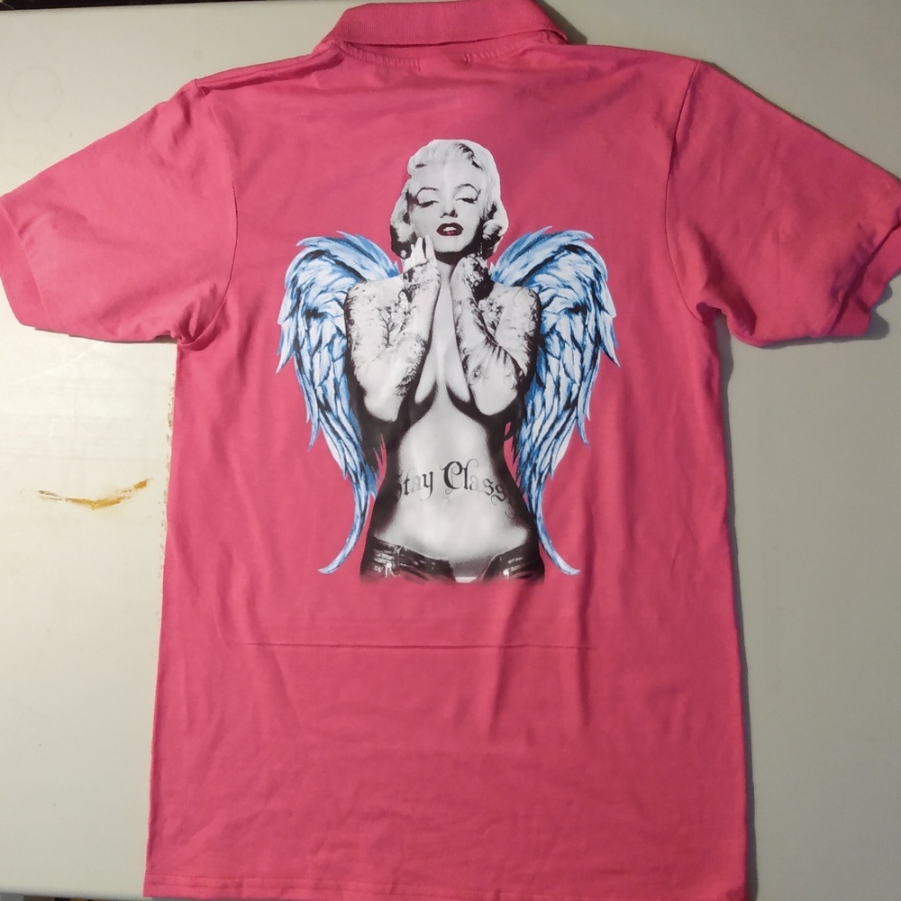 Pink Polo Marilyn Manroe